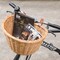Wickerwise Wicker Front Bike Baskets Universal Handlebar Mount for All Bikes and ages, Ideal for Beach Cruisers, Stationary Bikes, Ebikes, and Road Bikes, Brown with Stylish Faux Leather Straps
